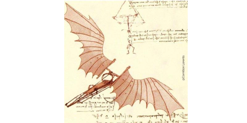 Célèbres croquis de Léonard de Vinci s'inspirant des oiseaux